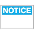 Hy-Ko Notice (Blue/White) Sign 10" x 14", 5PK A02091